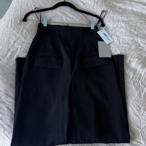 Odd muse Black Wide-Leg High-Rise wide leg Trousers